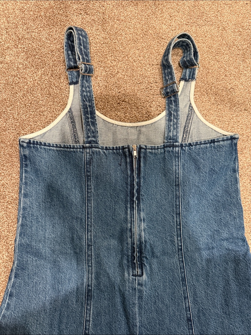 Madewell Denim Scoopneck Midi Dress in Canby Wash - Picture 5 of 7